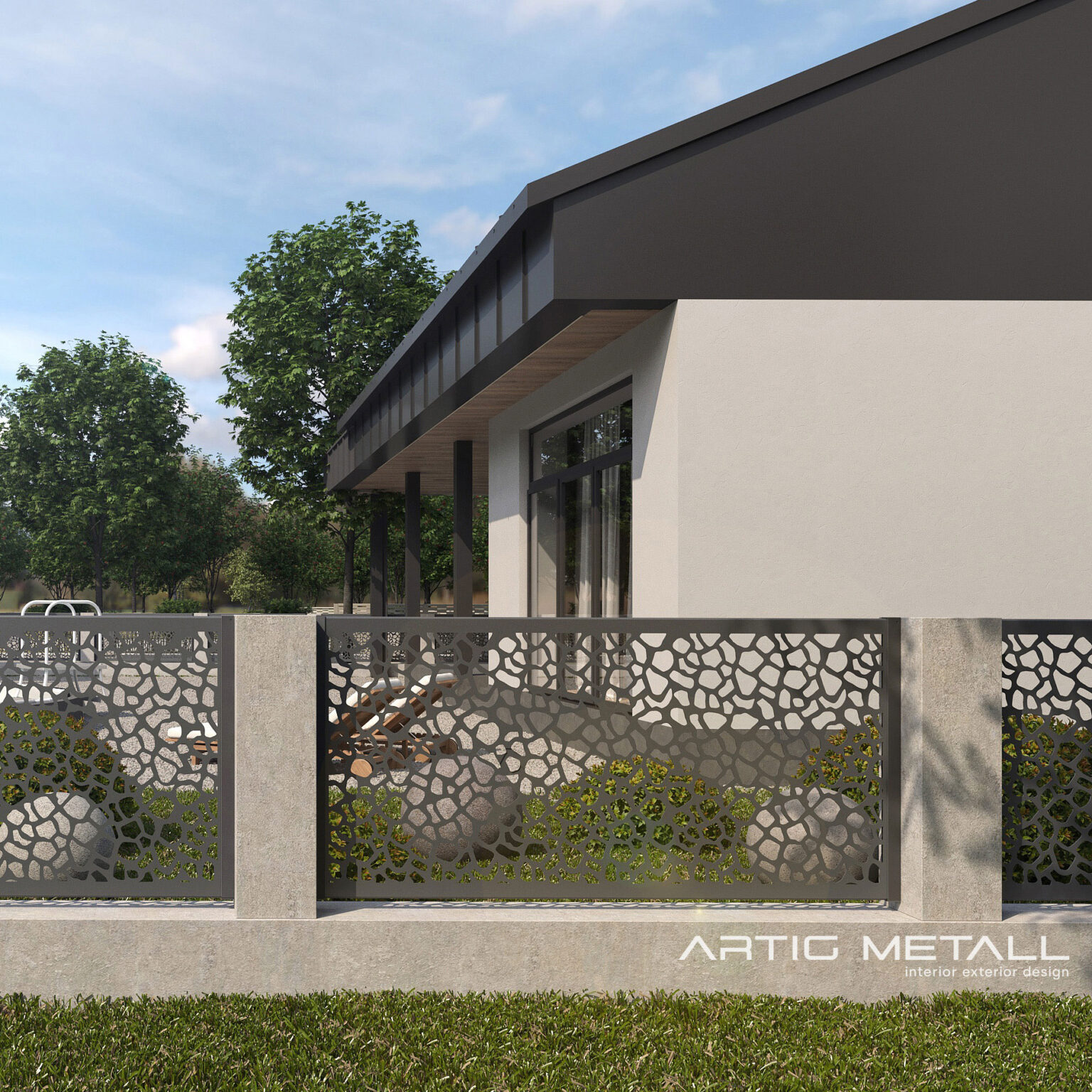 Bodemer Aluminium Zaun Reiskirchen
